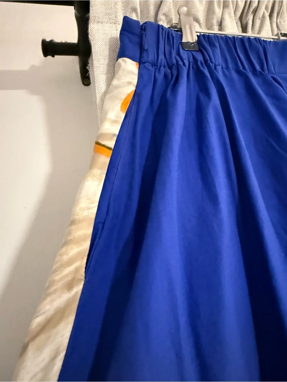 FARM Rio Royal Blue Maxi Skirt with Cream Floral Motif - Picture 7 of 7